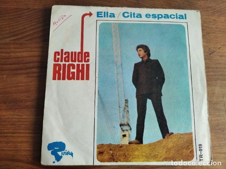 Discos de vinilo: CLAUDE RIGHI - Rendez-vous orbital **** RARO SINGLE ESPA&Ntilde;OL PSYCH FRANC&Eacute;S 1967