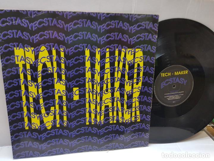 Discos de vinilo: MAXI SINGLE-TECH MAKER-ECSTASY- en funda original 1993 - Foto 1