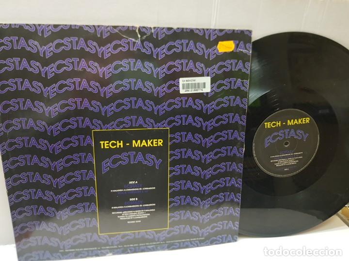 Discos de vinilo: MAXI SINGLE-TECH MAKER-ECSTASY- en funda original 1993 - Foto 2