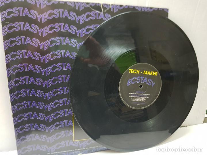 Discos de vinilo: MAXI SINGLE-TECH MAKER-ECSTASY- en funda original 1993 - Foto 3