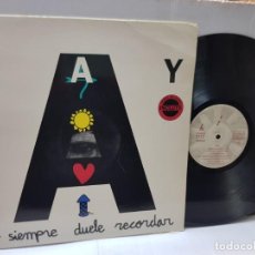 Discos de vinilo: MAXI SINGLE-RAY-NO SIEMPRE DUELE RECORDAR- EN FUNDA ORIGINAL 1993