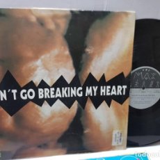Discos de vinilo: MAXI SINGLE-HEARRCLUB FEAT.IAN LEX-DON'T GO BREAKING MY HEART - EN FUNDA ORIGINAL 1994. Lote 242991575