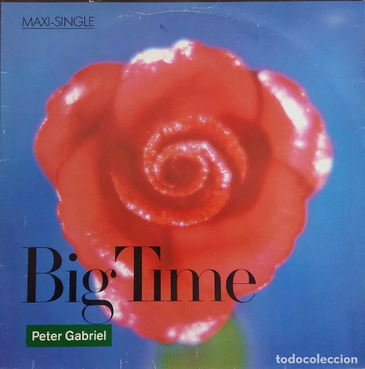 Discos de vinilo: PETER GABRIEL (GENESIS). BIG TIME. MAXI SINGLE ESPA&Ntilde;A 3 TEMAS - Foto 1