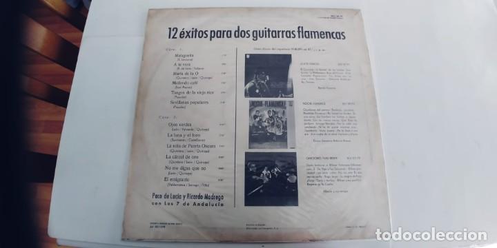 Discos de vinilo: PACO DE LUCIA Y RICARDO MODREGO-LP 12 EXITOS - Foto 2