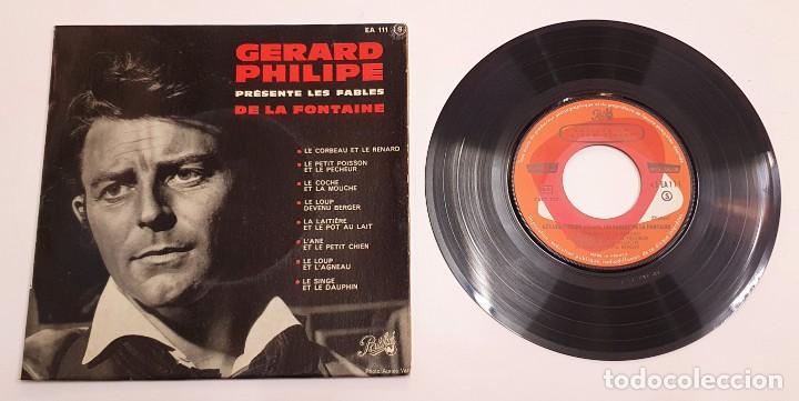 Disques de vinyle: GERARD PHIIPE. LES FABLES DE LA FONTAINE. EP.