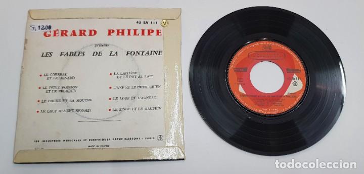Discos de vinilo: GERARD PHIIPE. LES FABLES DE LA FONTAINE. EP. - Foto 2