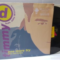 Discos de vinilo: MAXI SINGLE-TIMMY D.-ONE MORE TRY- EN FUNDA ORIGINAL 1991. Lote 243036915