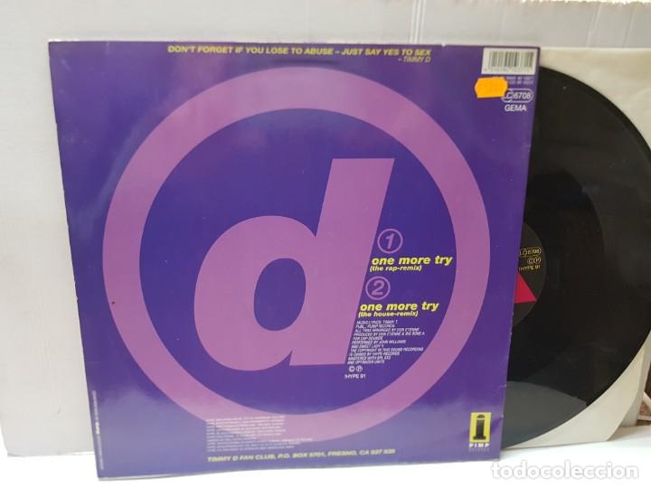 Discos de vinilo: MAXI SINGLE-TIMMY D.-ONE MORE TRY- en funda original 1991 - Foto 2