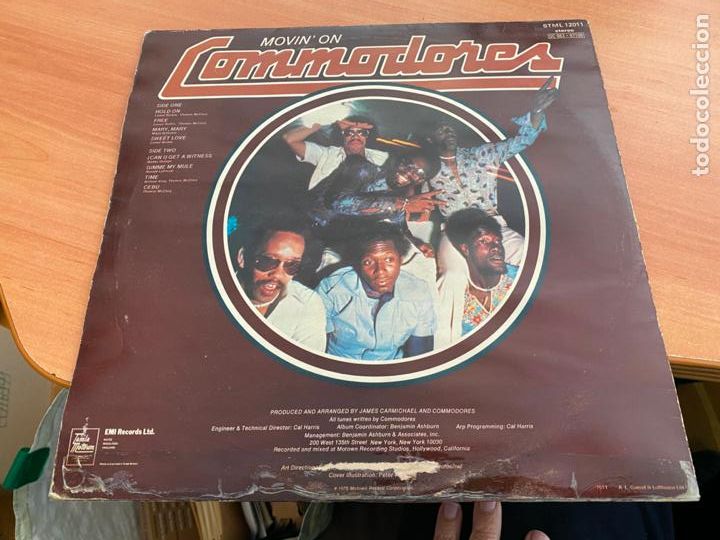 Discos de vinilo: COMMODORES (MOVIN ON) LP TEST PRESSING (B-22) - Foto 3