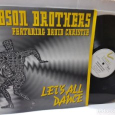 Discos de vinilo: MAXI SINGLE-GIBSON BROTHERS FEATURING DAVID CHRISTIE-LET'S ALL DANCE- EN FUNDA ORIGINAL 1991