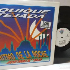 Discos de vinilo: MAXI SINGLE-QUIQUE TEJADA-RITMO DE LA NOCHE- EN FUNDA ORIGINAL 1992