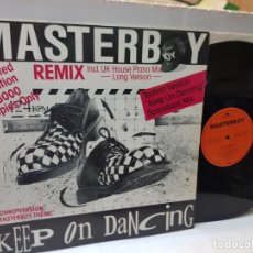 Discos de vinilo: MAXI SINGLE-MASTERBOY-KEEP ON DANCING- EN FUNDA ORIGINAL 1992 EDICIÓN LIMITADA. Lote 243115250