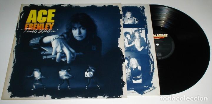 Discos de vinilo: LP ACE FREHLEY - TROBLE WALKIN&acute; - Foto 3