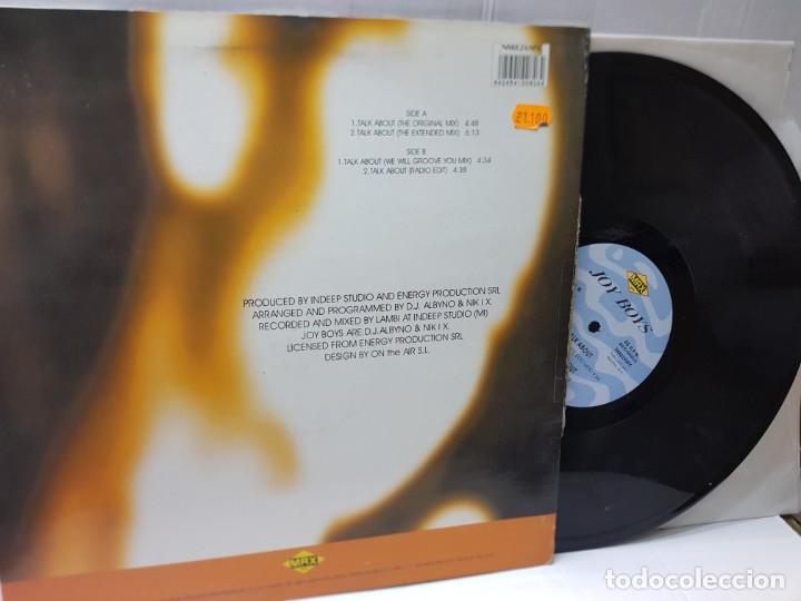 Discos de vinilo: MAXI SINGLE-JOY BOYS-TALK ABOUT- en funda original 1994 - Foto 2