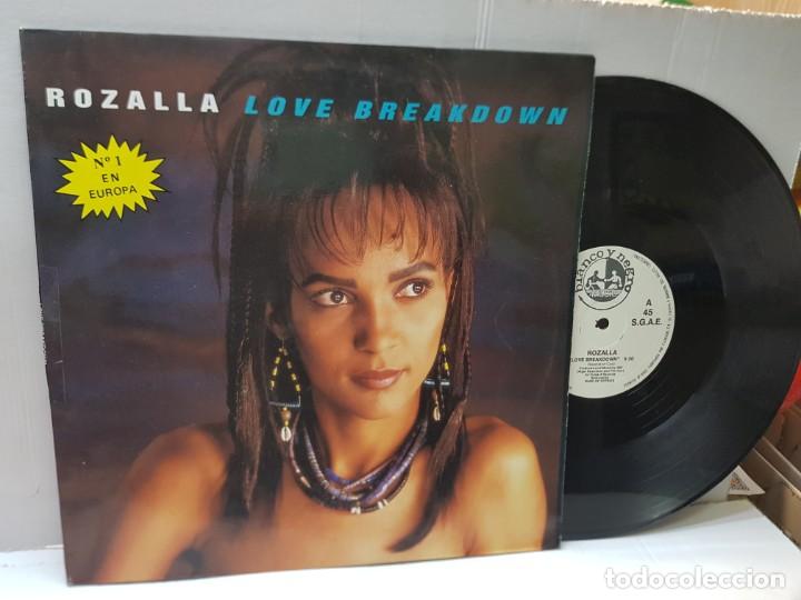 Discos de vinilo: MAXI SINGLE-ROZALLA-LOVE BREAKDOWN- en funda original 1992 - Foto 1
