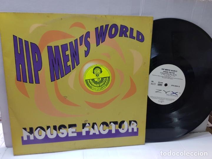 Discos de vinilo: MAXI SINGLE-HIP MENS WORLD-HOUSE FACTOR- en funda original 1990 - Foto 1