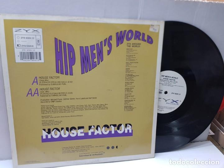Discos de vinilo: MAXI SINGLE-HIP MENS WORLD-HOUSE FACTOR- en funda original 1990 - Foto 2