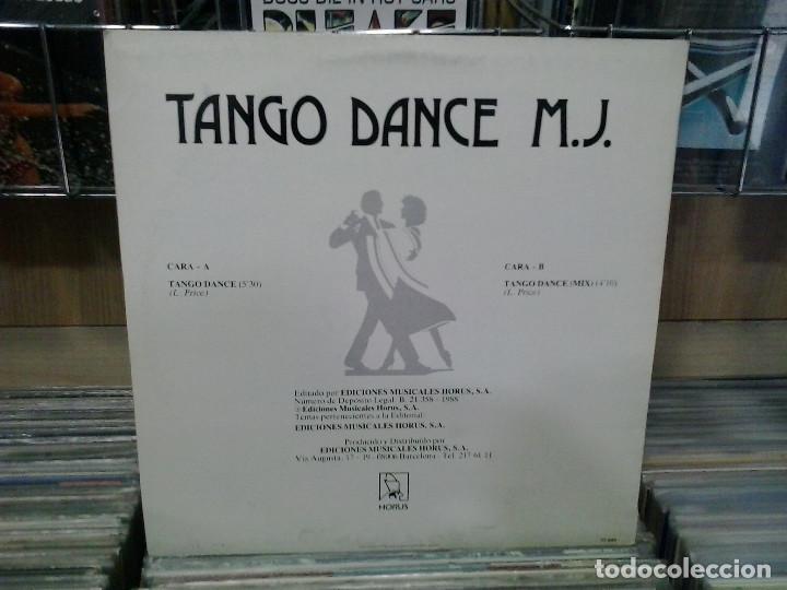 Discos de vinilo: LMV - Tango dance, M. J. Horus 1988, ref. 55.009 - Maxi-single - Foto 2
