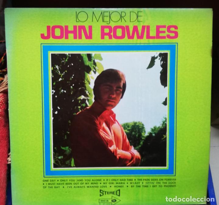 Discos de vinilo: LO MEJOR DE JOHN ROWLES - Foto 1
