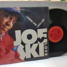 Discos de vinilo: DISCO MAXI SINGLE 33 1/3 -JOESKI LOVE-I KNOW SHE LIKES JOE- EN FUNDA ORIGINAL 1990