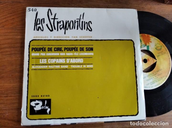 Disques de vinyle: LES STRAPONTINS . Poup&eacute;e de cire... + 3 ******* RARO EP ESPA&Ntilde;OL BARCLAY 1965
