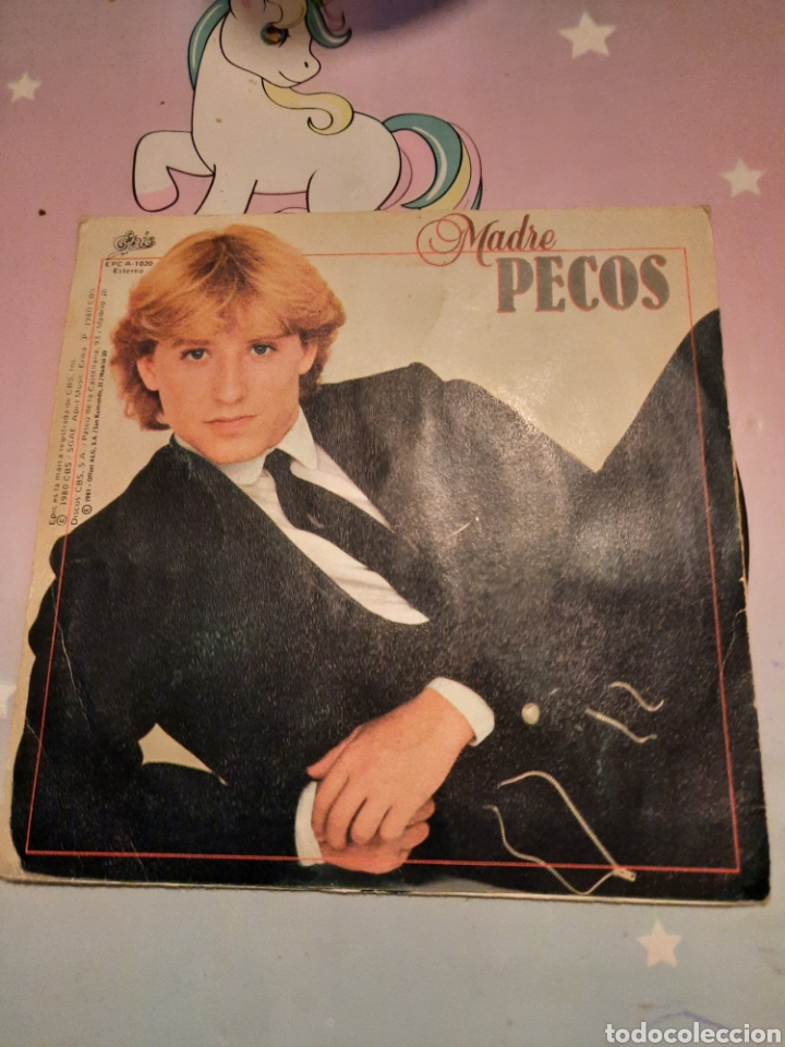 Discos de vinilo: Aut&oacute;grafo de Joaqu&iacute;n Luqui en single de los Pecos - Foto 2