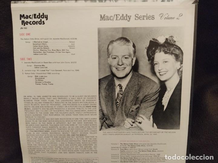 Discos de vinilo: Jeanette MacDonald; Nelson Eddy Mac / Eddy Vol. 2 - Foto 2
