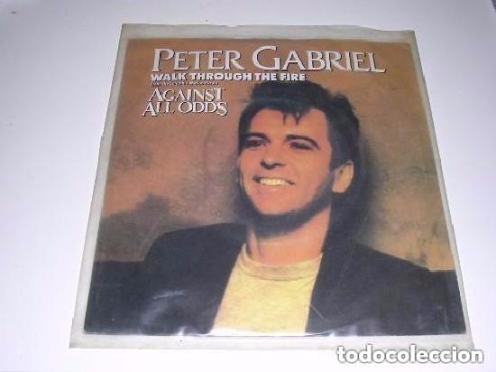 Discos de vinilo: Single Peter Gabriel Against all odds - Foto 1