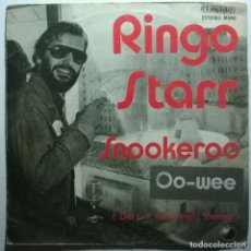 Discos de vinilo: RINGO STARR. SNOOKEROO/ OO-WEE. APPLE, SPAIN 1975 SINGLE. Lote 243309315