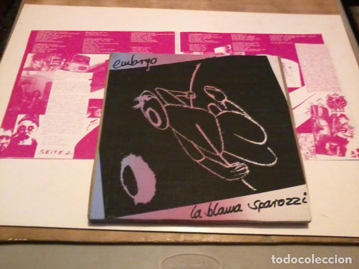 Discos de vinilo: Embryo Doble LP La Blama Sparozzi Ger.1982 insert - Foto 1