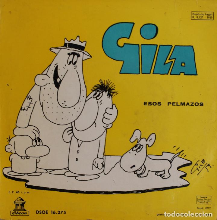 Discos de vinilo: GILA//&iexcl;A DURO LA PREGUNTA!//SINGLE//1959//ODEON - Foto 2