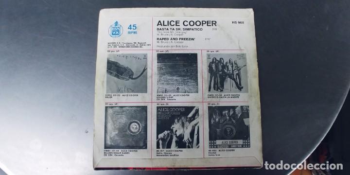 Discos de vinilo: ALICE COOPER-SINGLE BASTA YA SR.SIMPATICO - Foto 2