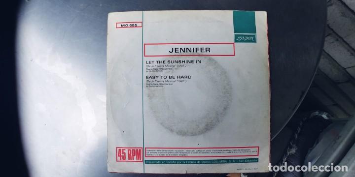 Discos de vinilo: JENNIFER-SINGLE LET THE SUNSHINE IN - Foto 2
