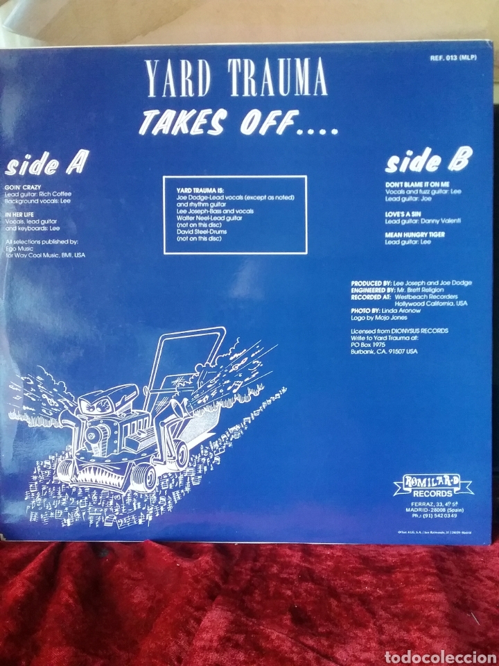 Discos de vinilo: Yard Trauma 1989 Romilard -D - Foto 2