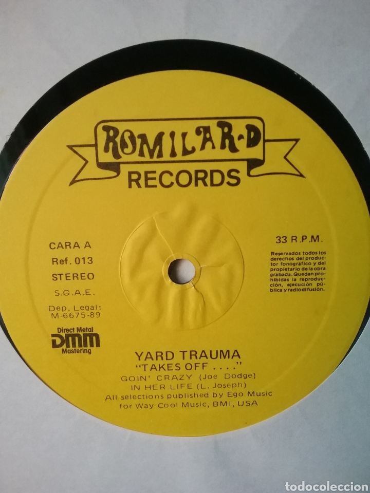 Discos de vinilo: Yard Trauma 1989 Romilard -D - Foto 3
