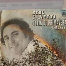 Discos de vinilo: SINGLE / DE BEBU SILVETTI ” LLUVIA DE PRIMAVERA ” / EDITADO POR HISPANO - EN 1977. Lote 235103560