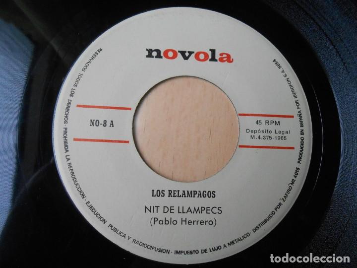 Discos de vinilo: REL&Aacute;MPAGOS, LOS, SG, NIT DE LLAMPECS + 1, A&Ntilde;O 1965 - Foto 3
