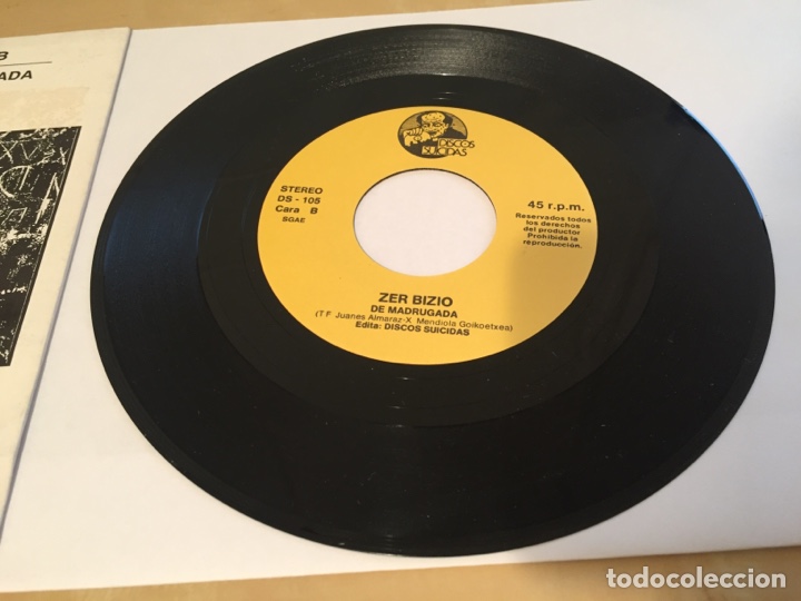 Discos de vinilo: Zerbizio - Buen Agujero Y Sin Salida - SINGLE PROMO RADIO 7” - 1992 - Foto 4 - 243419205