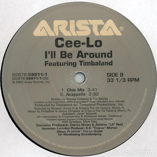 Discos de vinilo: Cee-Lo &lrm;&ndash; Ill Be Around - Foto 1