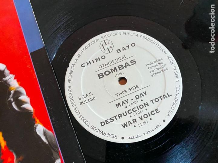 Discos de vinilo: CHIMO BAYO (BOMBAS) MAXI (B-23) - Foto 2