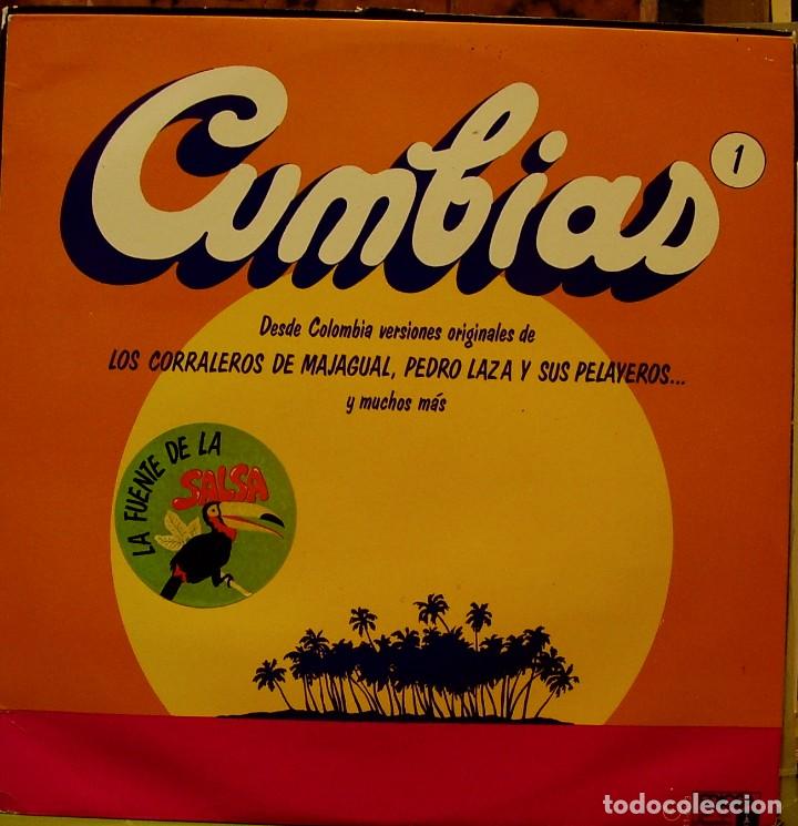 Disques de vinyle: CUMBIAS - LOS CORRALEROS DE MAJAGUAL + PEDRO LAZA Y SUS PELAYEROS.. LP SPAIN 1980