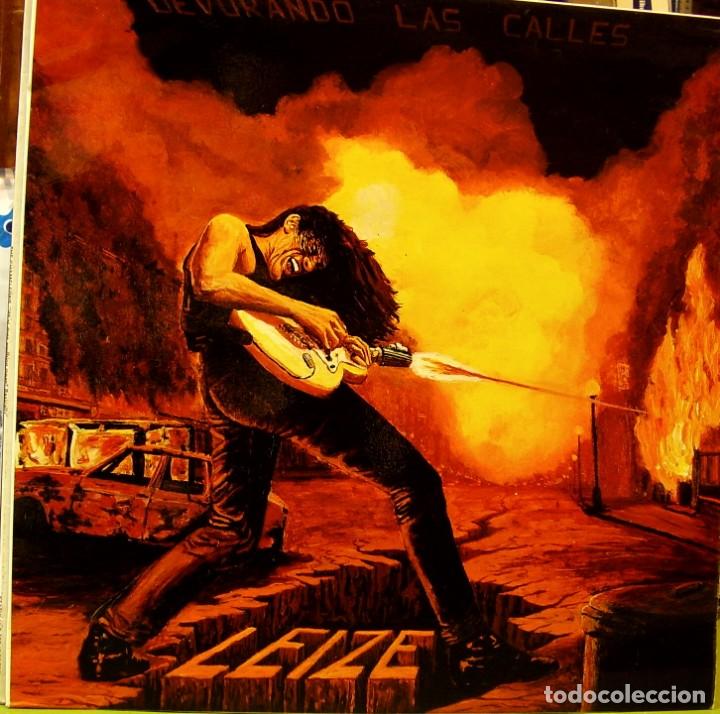 Discos de vinilo: LEIZE - DEVORANDO LAS CALLES LP SPAIN 1987 - Foto 1