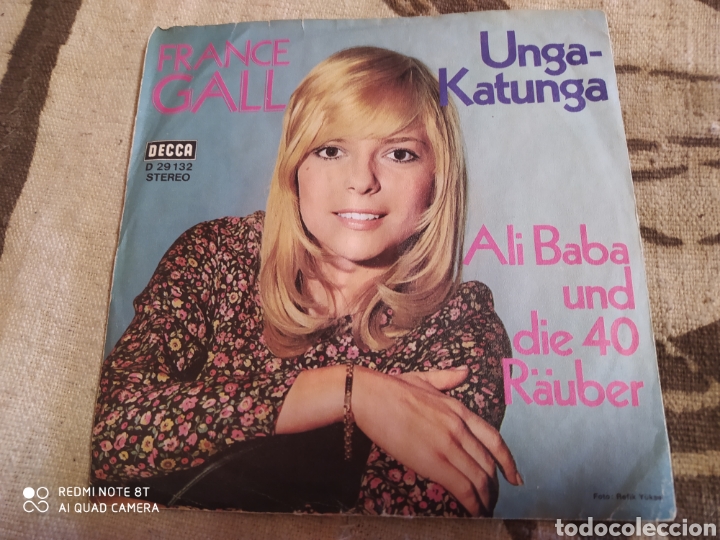 Discos de vinilo: France Gall&nbsp;&lrm;&ndash;&nbsp;Unga-Katunga . Single vinilo Germany 1971. - Foto 1