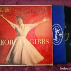 Discos de vinilo: GEORGIA GIBBS - SWINGIN' WITH HER NIBS (MERCURY 1956) LP USA - CARTON - 1ª EDICION. Lote 243531690