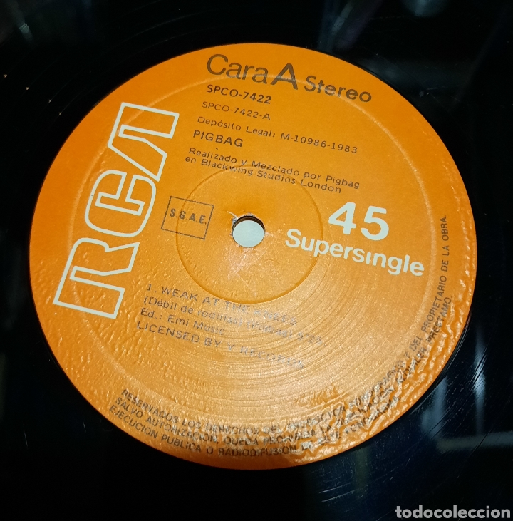 Discos de vinilo: Pigbag - sunny day - Foto 3