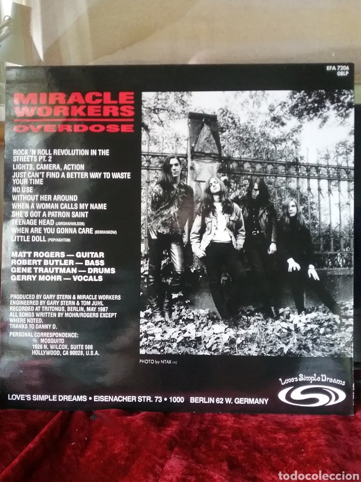 Discos de vinilo: MIRACLE WORKERS 1987 Loves Simple Dreams Records - Foto 2