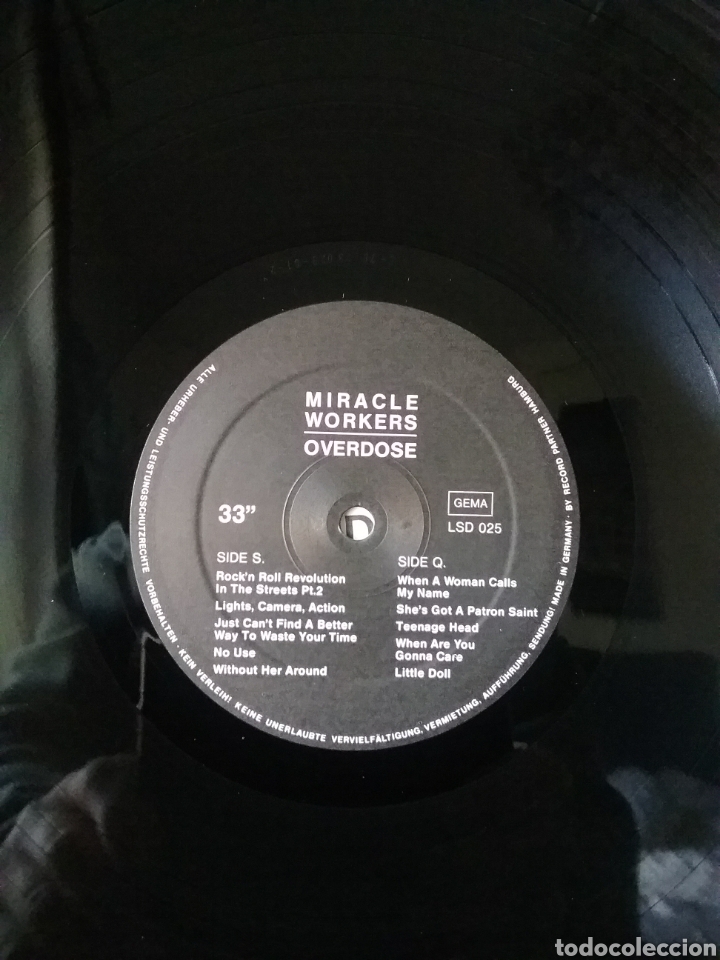 Discos de vinilo: MIRACLE WORKERS 1987 Loves Simple Dreams Records - Foto 4
