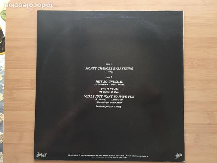 Discos de vinilo: Cyndi Lauper. Money changes everything (vinilo maxi1984) - Foto 2