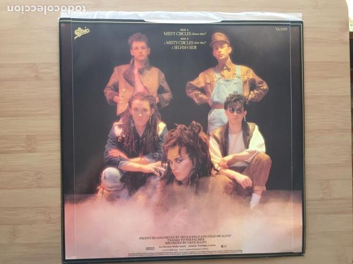 Discos de vinilo: DEAD OR ALIVE. Mysty circles (vinilo maxi 1983) - Foto 2