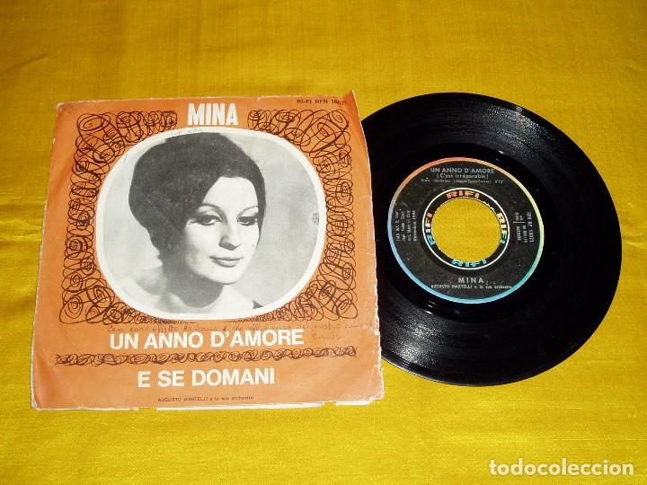 Discos de vinilo: Single Mina Un anno d&acute;amore - Foto 2